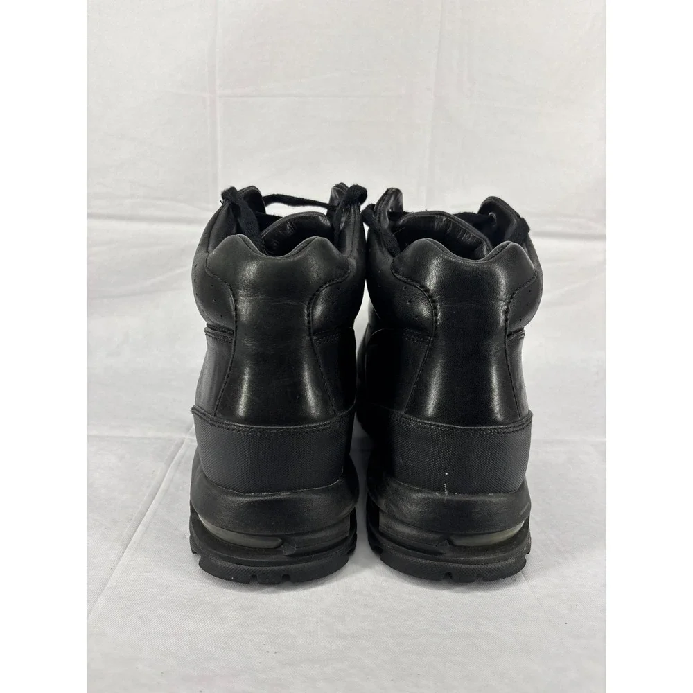 Nike ACG Air Max Goadome Boots Mens Black Leather Ankle Lace Up Round Toe 15